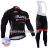 Conjunto Maillot + Culotte largo con tirantes Invierno Termico 2017 Bora-Hansgrohe Mujer N003